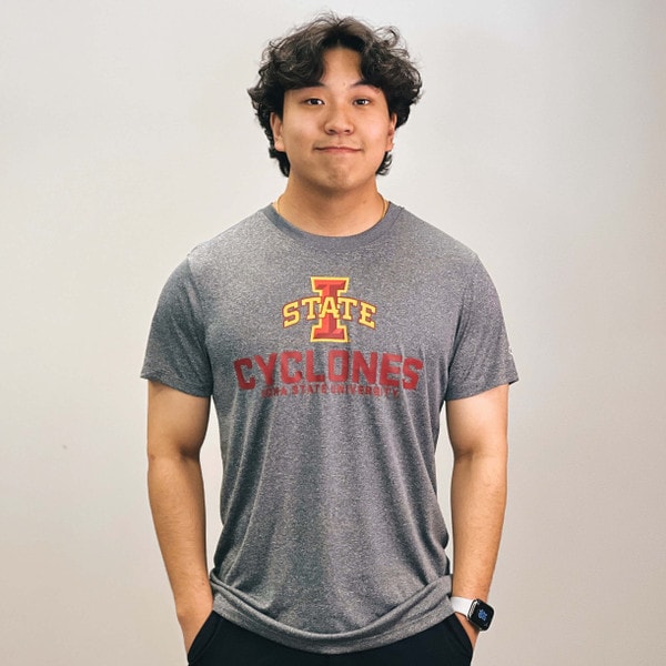 Champion® I-State Cyclones Heather Gray Impact T-Shirt